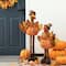 Glitzhome® Lighted Fabric Turkey Standing Décor with Telescoping Legs & Timer